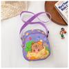 Cartoon Printed Capybara Shoulder Bag Children Outdoor Leisure Crossbody Bag