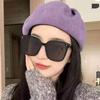 New sunglasses women fashion personality large frame sunglasses men polarized Internet celebrity personality hipster street shot glasses
