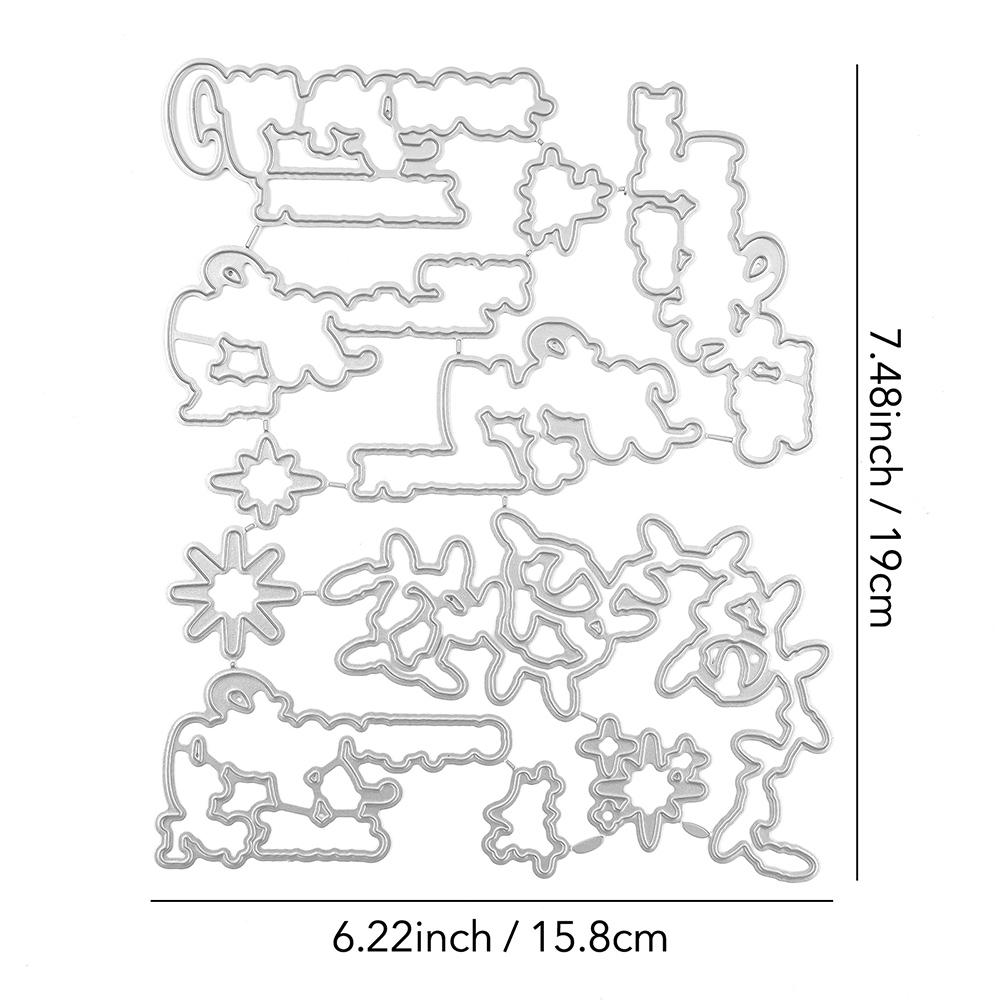 Позвольте вашему свету сиять Штамп Прозрачные штампы и металлические вырубные ножи Узор «Осенние хвосты» Прозрачные штампы-печати для изготовления праздничных открыток