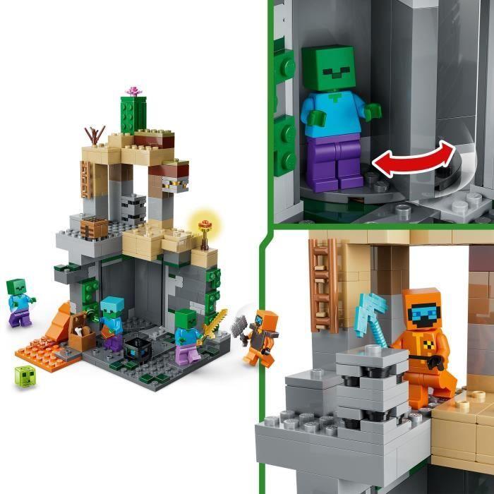 LEGO Minecraft 21587 Le Donjon de Zombies - Jeu Interactif pour Garçon ou Fille dès 8 ans