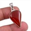 Ювелирный кулон из натурального красного оникса ручной работы из твердого серебра 925 пробы 1,50 дюйма U8b32