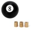 LUCKLINK Ручка переключения передач для Бильярдного шара 8 Переключение M12 M12 Самосвалы, Универсальная, МКПП/АКПП, Дизайн, Черный, Рычаг, 1.25, M8, Адаптер,