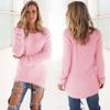 Women's Solid Color Long Sleeve Crew Neck Plus Size Sweater