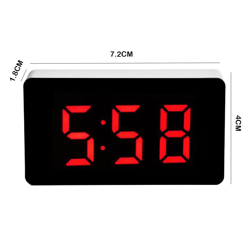 Портативный пластиковый будильник со светодиодным дисплеем и временем/календарем/температурой
