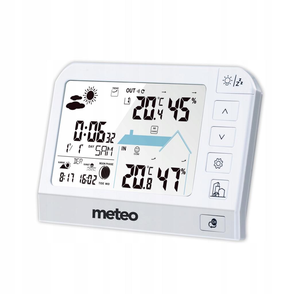 Meteo Sp204 Weather Station Hygrometer Outdoor Sensor Dcf