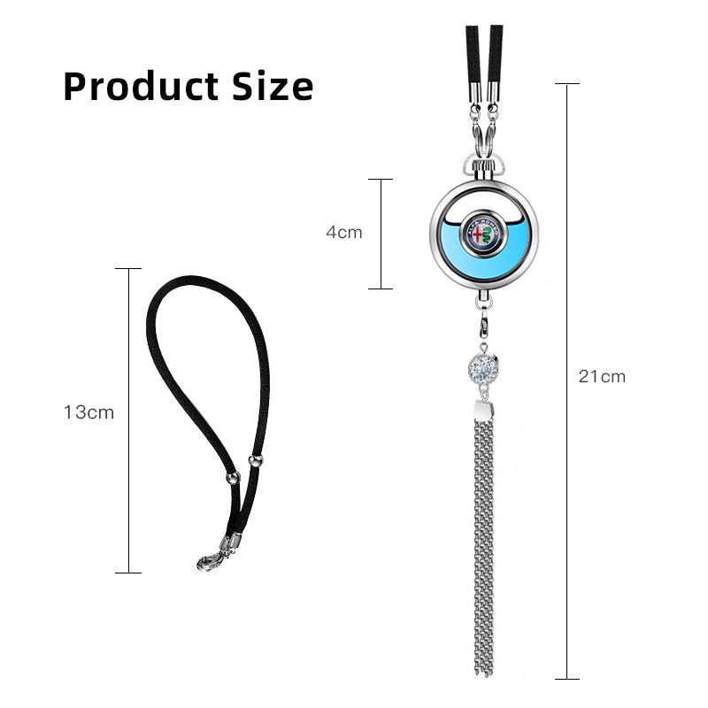For Alfa Romeo Car Rearview Mirror Perfume Pendant Fragrance Hanging Accessories For Alfa Romeo 156 159 147 4C 8C 166 Giulia Giu