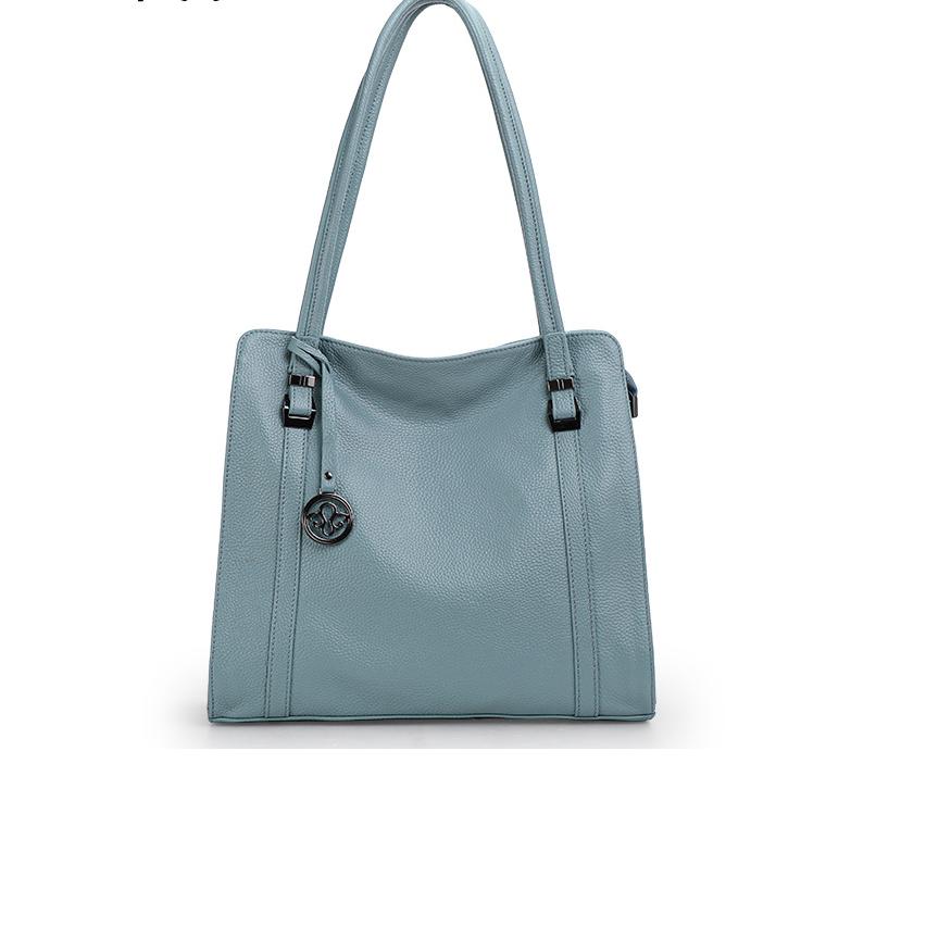 Новая модная женская сумка из натуральной кожи, большая вместительная сумка, сумка через плечо из коровьей кожи