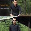 Мужская военная футболка с отложным воротником и длинным рукавом: Тренировочная куртка Сил Специального Назначения для Весны/Осени