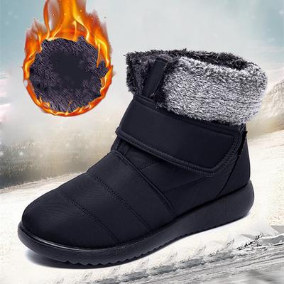 Водонепроницаемые зимние ботинки для женщин, новые зимние ботинки из искусственного меха, женские ботильоны на платформе, теплые, хлопковые, легкие, нескользящие ботинки