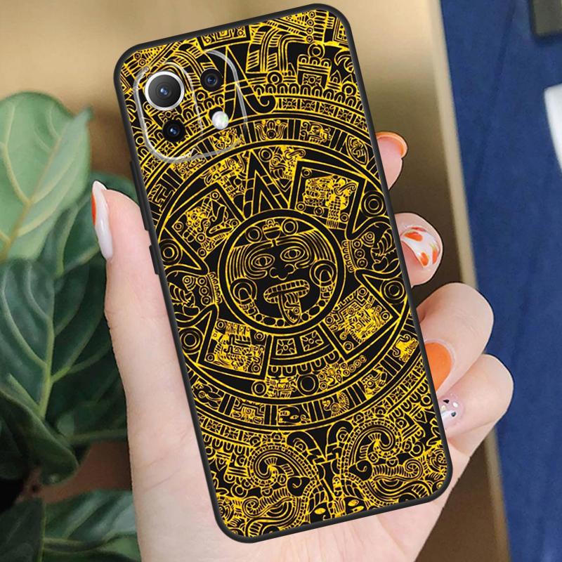 Чехол с календарем Майя для Xiaomi 15T 14T 13T Pro 14 15 Ultra 17 Pro Max POCO X7 F8 Pro X5 X6 F5 F6 F7 Чехол