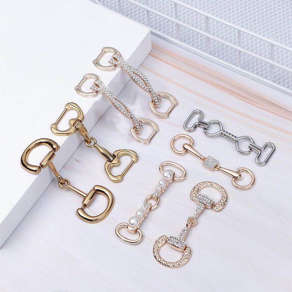 Аксессуары для одежды, пряжка для ремня, пряжка для обуви, сумка для обуви «сделай сам», металлические пряжки, металлическая цепочка для обуви