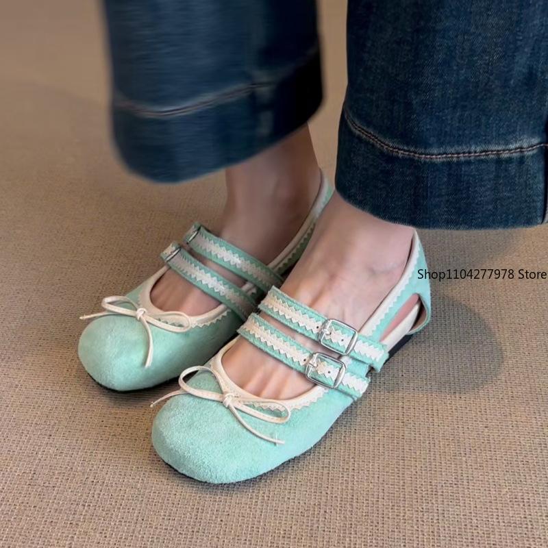 Модные ретро балетки женские из мягкой кожи на липучке спортивные Мэри Джейн с лентой и бантом слипоны повседневная обувь для взрослых