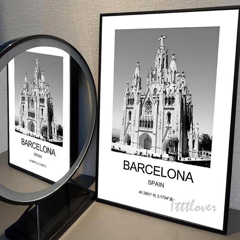 1pc City Poster New York London Paris Poster Paper Print Home Bedroom Entrance Bar Cafe Art Painting Decoration