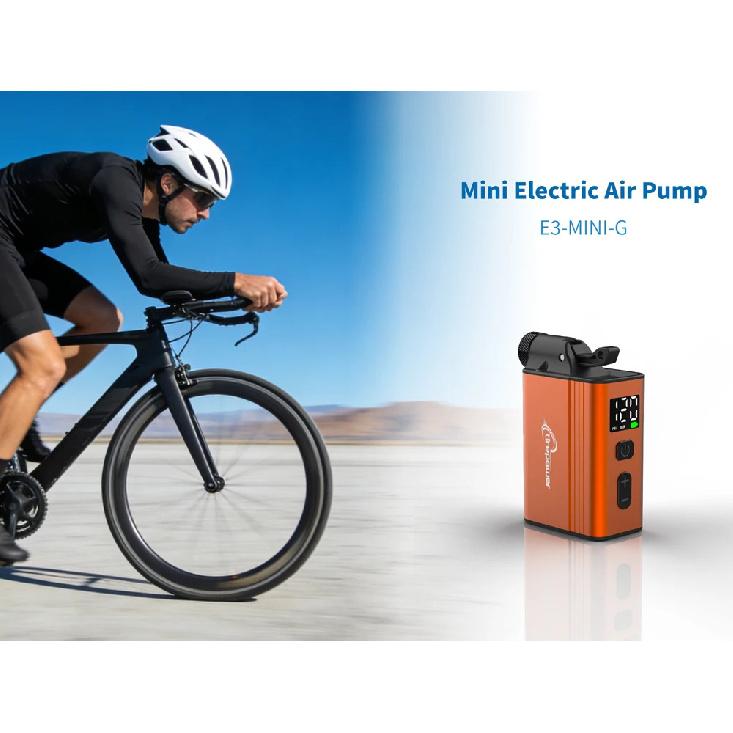 120 PSI Mini Electric Pump Portable Bicycle Cordless Air Inflator Presta Schrader Dunlop Clik Valve Cycling for MTB Road Bike