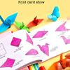 100 шт., бумага для оригами ручной работы для детей, 10 цветов, складная бумага, двухсторонняя бумага для скрапбукинга, многоцветная квадратная бумага