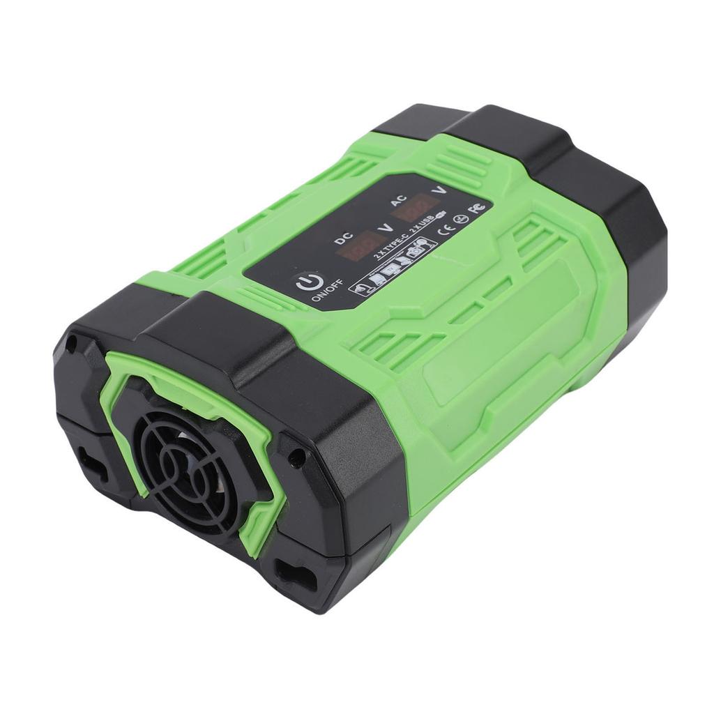 500W Car Power Inverter DC12V To AC110V Converter 2 USB Interfaces and 2 Type C Interfaces for Vehicles Trucks RV