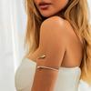Fashionable Arm Ring Liquid Wind Plain Ring Water Drop Metal Arm Bracelet for Women Personality Zinc Alloy Bracelet Adjustable