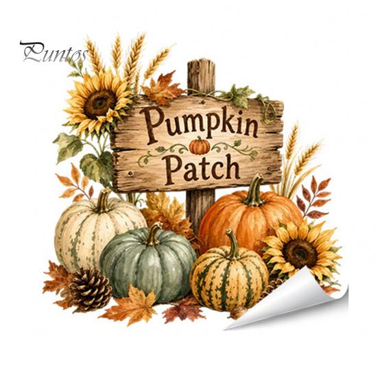 Durable Window Clings for Glass Autumn Maple Leaf Pinecone Scarecrow Pumpkin Static Clings, Waterproof PVC Film Stickers, Removable Seasonal