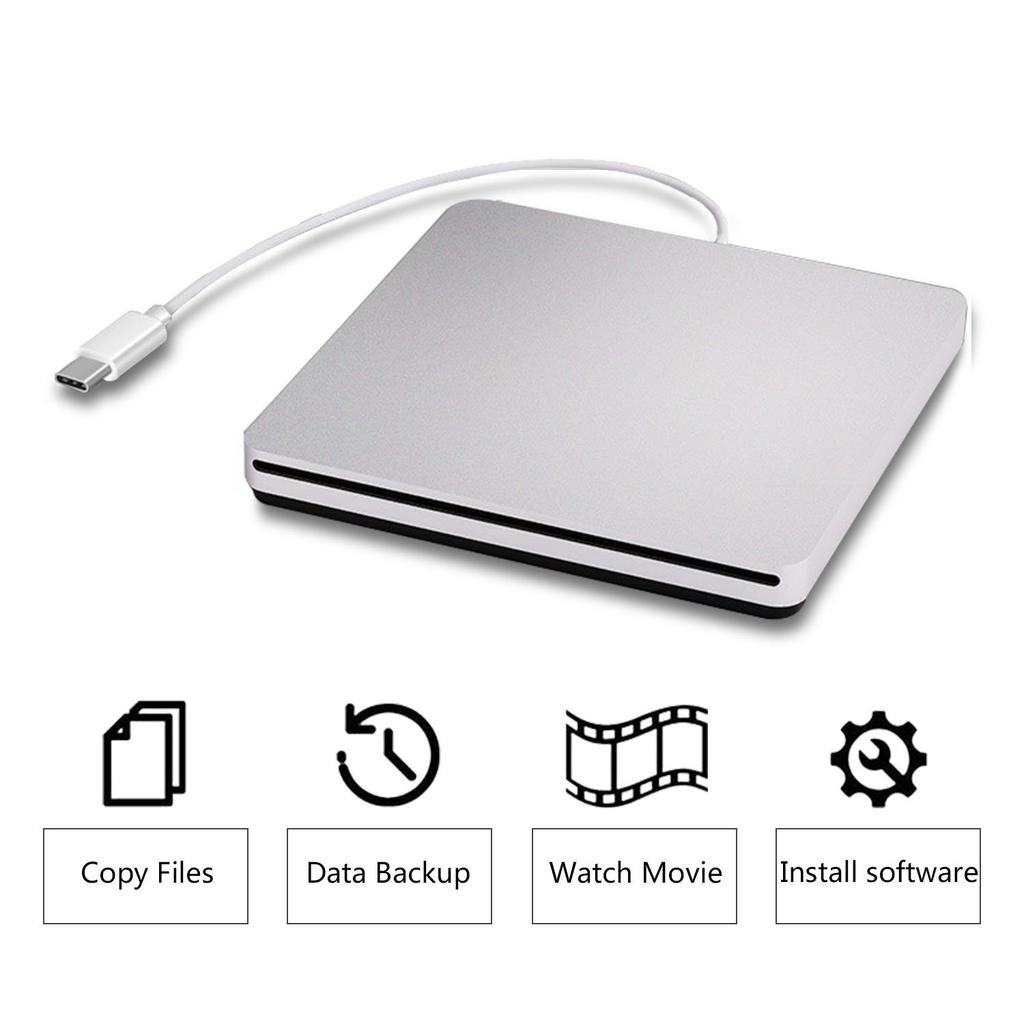Optical Drive Drive Slim Suction Optical Drive External Optical Drive DVD Optical Drive CD Burner External Player USB Type C DVD+RW Drive