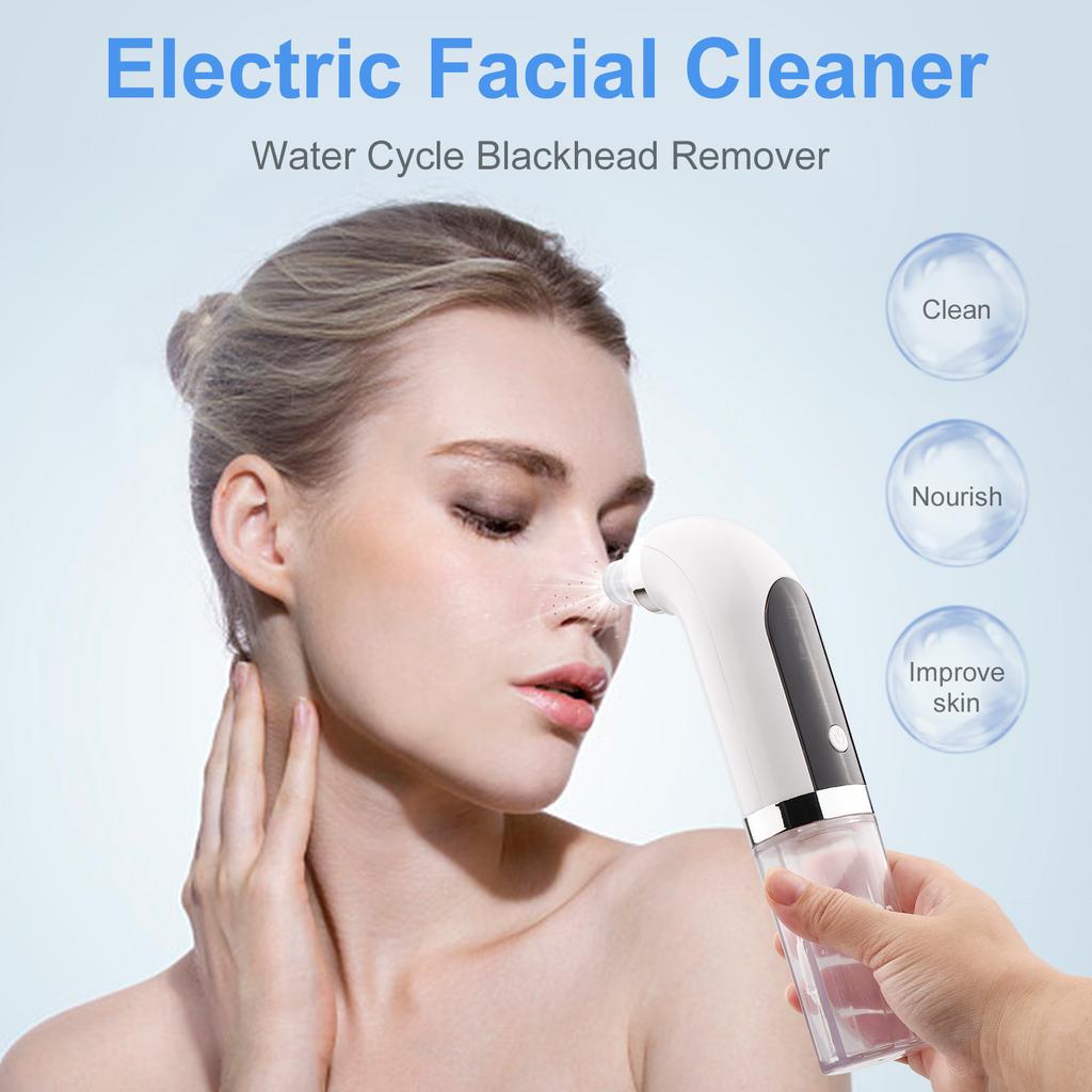 Переносной прибор для красоты с микропузырьками, электрический очиститель для лица, водный цикл, средство для удаления черных точек