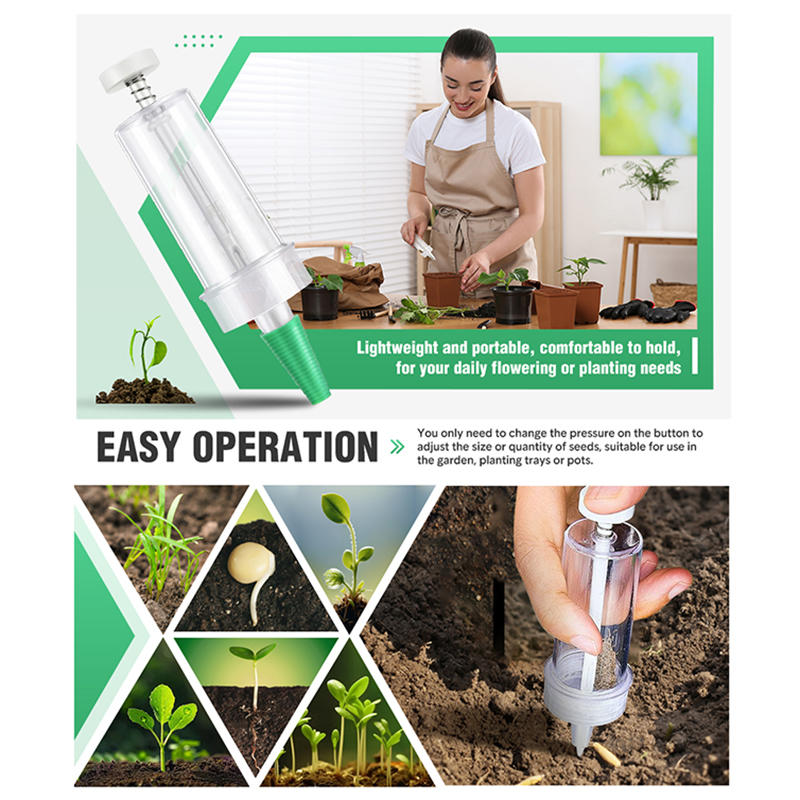 Портативный мини-разбрасыватель семян, ручной многофункциональный инструмент для сеялки, садовая сеялка, сеялка, дозатор семян