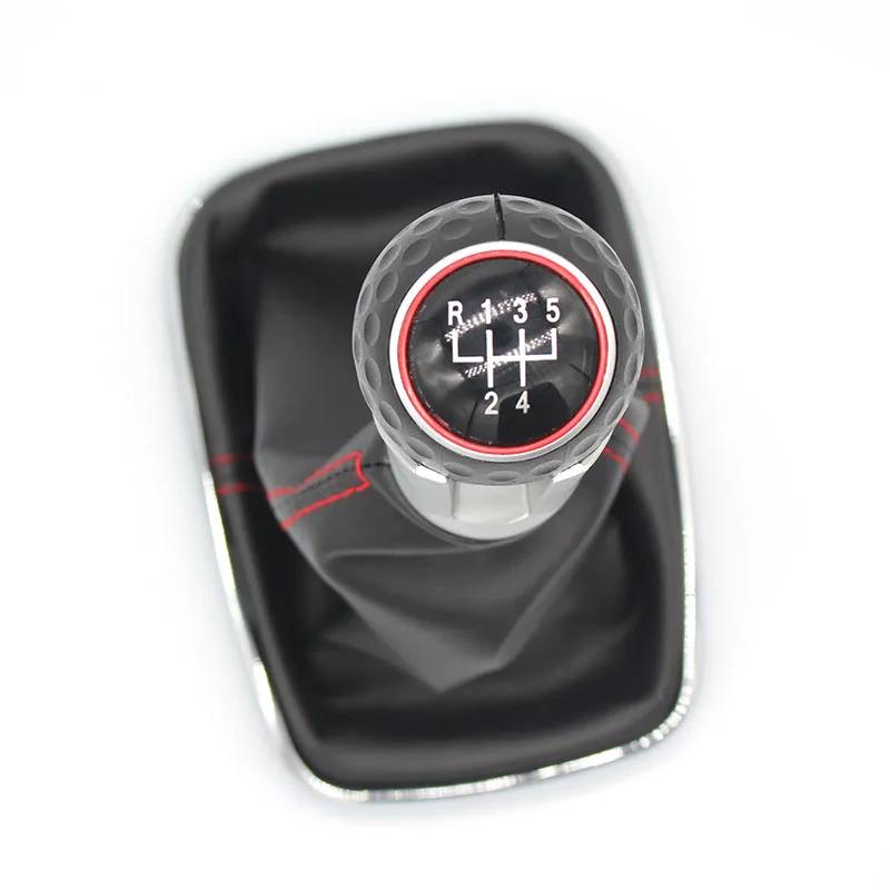 12 мм для Volkswagen VW Golf 4 IV MK4 GTI R32 Bora Jetta 5 / 6 Speed Black Frame Gear Shift Knob Gear Gear Gaiter Cover 1999-2004