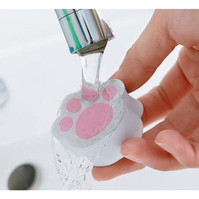 Протирание зеркального стекла, кошачий коготь, милая щетка для чистки стекла, волшебная губка для удаления клея, очиститель для кухни, ванной комнаты