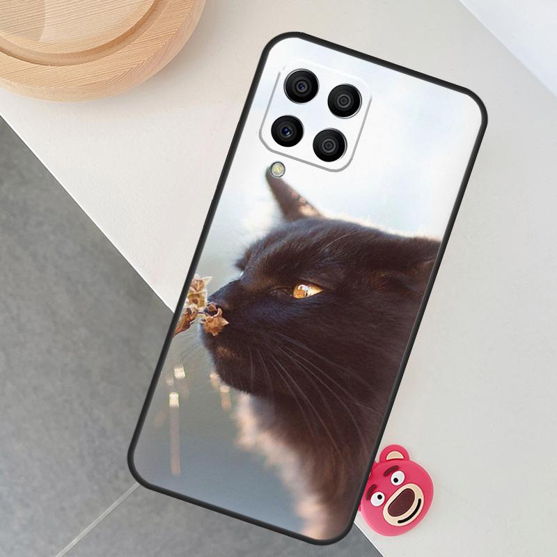 Cute Cat Animals Kitten Case For Samsung Galaxy M12 M32 M52 M15 M35 M55 M31 M56 M36 M16 M06 M13 M33 M53 M14 M34 M54