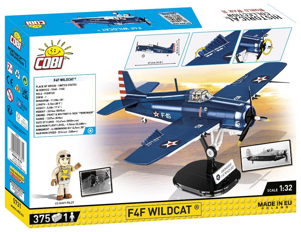 Cobi Historical Collection #5731 F4F Wildcat (US Army) 132 Scale