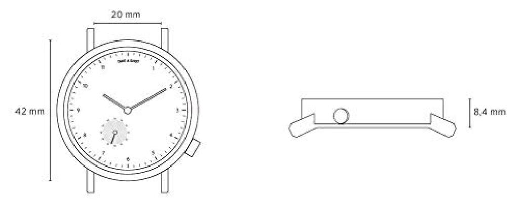 Джордж 42 мм ореховый выстрел от часовщиков