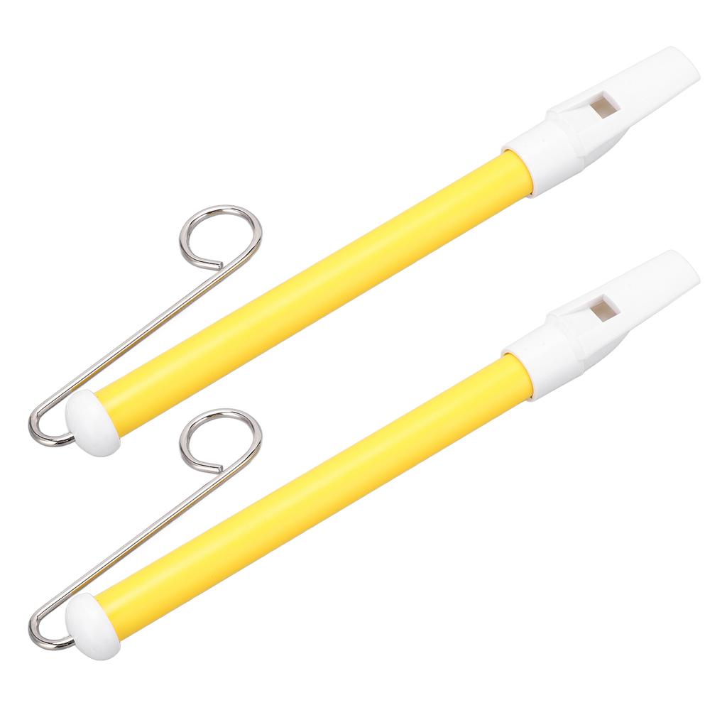 2 шт., игрушка-свисток, металлическая раздвижная флейта, профессиональный музыкальный инструмент для детей, начинающих