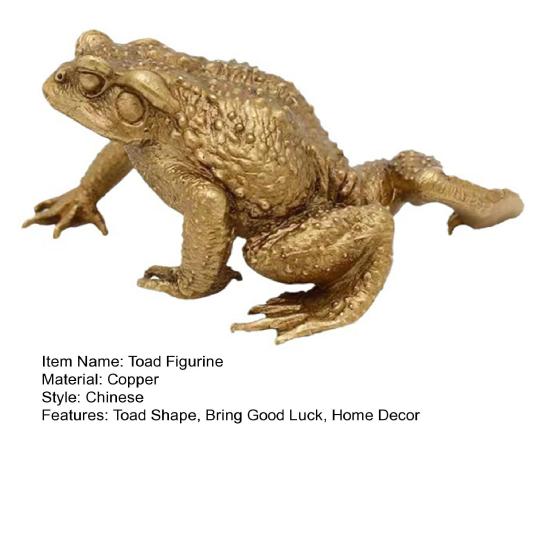 Латунная фигурка жабы, латунная фигурка счастливого животного-лягушки, модель, статуя, скульптура, игрушка для рабочего стола, украшение в стиле фэн-шуй, украшение, фестиваль, подарок