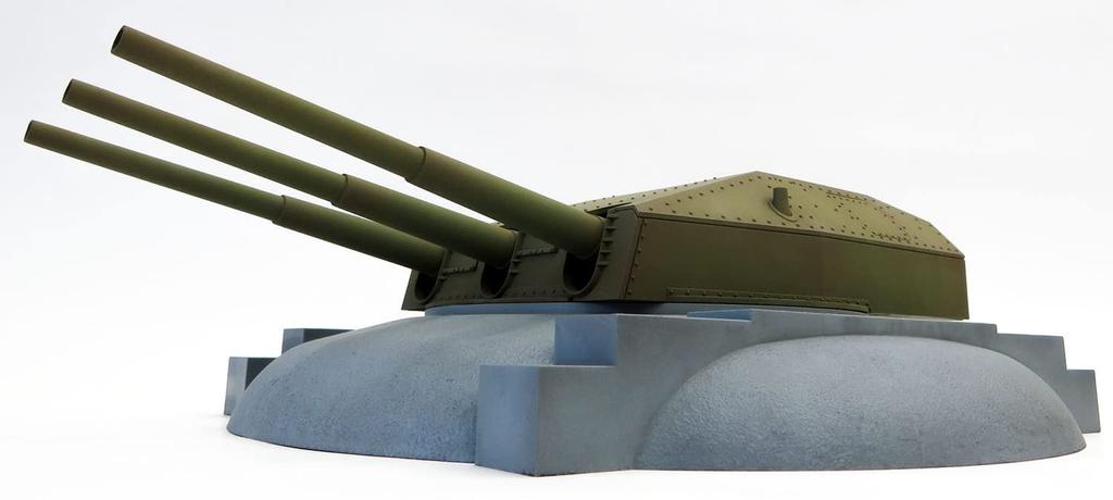 Модель коллекционная немецкая армейская установка Strut Fortress 28 см тройная береговая пушка пластиковая модель UA72344 литая цветная 1/72