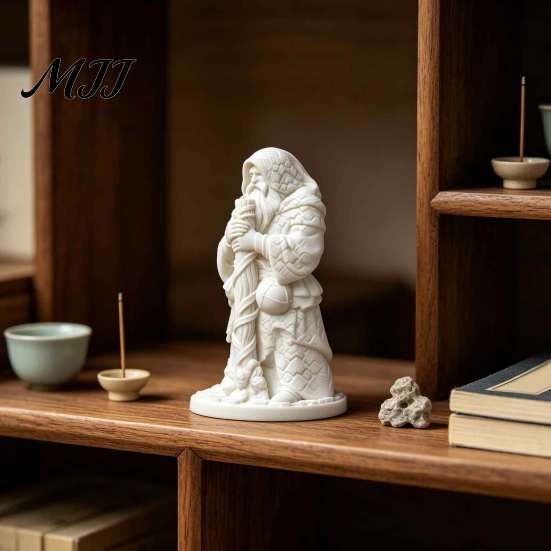 Набор для рисования для снятия стресса, 3D-печатная фигурка нищего монаха, Белая статуэтка для самостоятельной росписи, Винтажная фигурка старика, Скульптура бродячего старца,
