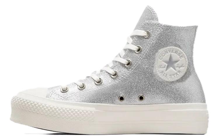 Women's Sneakers Converse Chuck Taylor All Star Lift Hi 'Silver' Women's