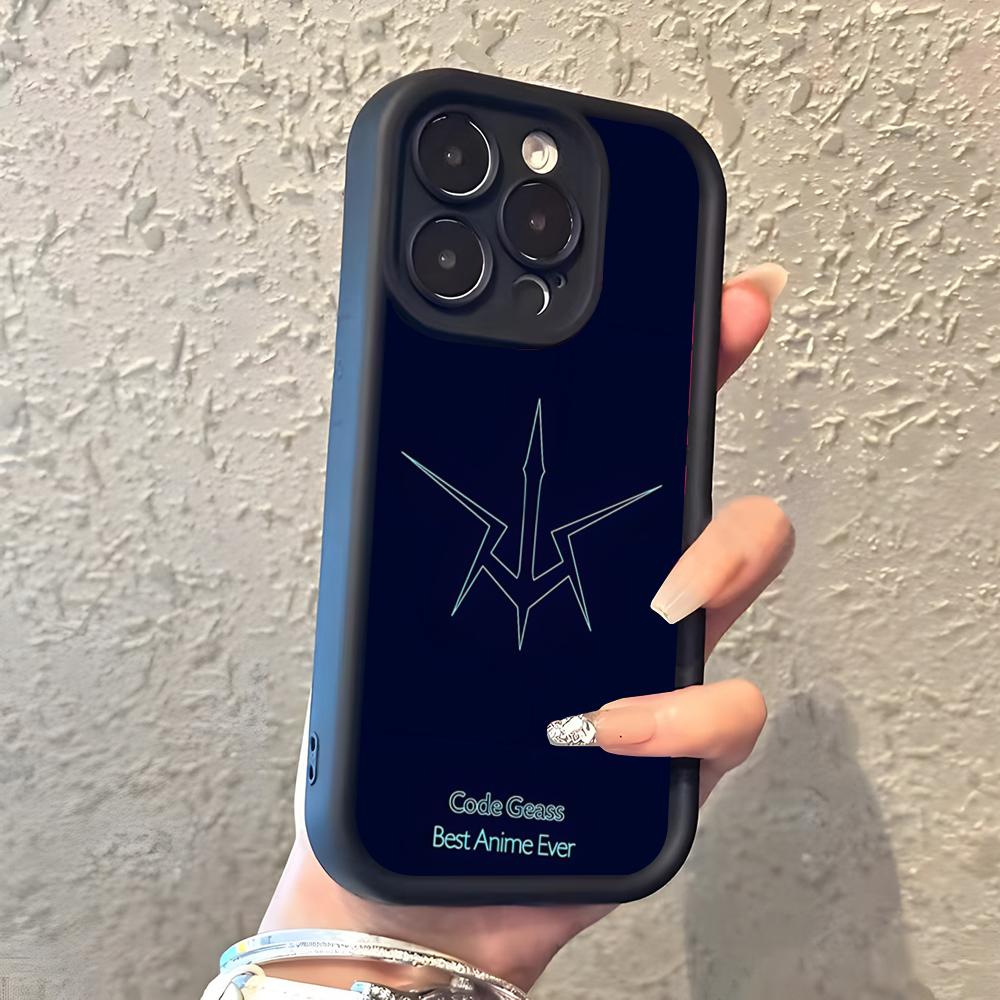 Аниме Логотип Code Geass Чехол для Телефона Для IPhone 17 Pro Max 16 15 14 Pro Max IPhone 13 Pro Max 11 Plus Силиконовый Чехол
