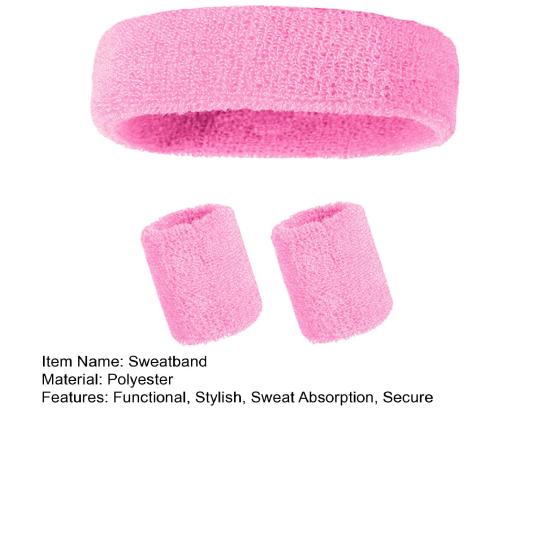 Набор повязок на голову для спорта Набор повязок на запястье Махровая ткань Теннис Гимнастика Повязка на запястье Спортивная