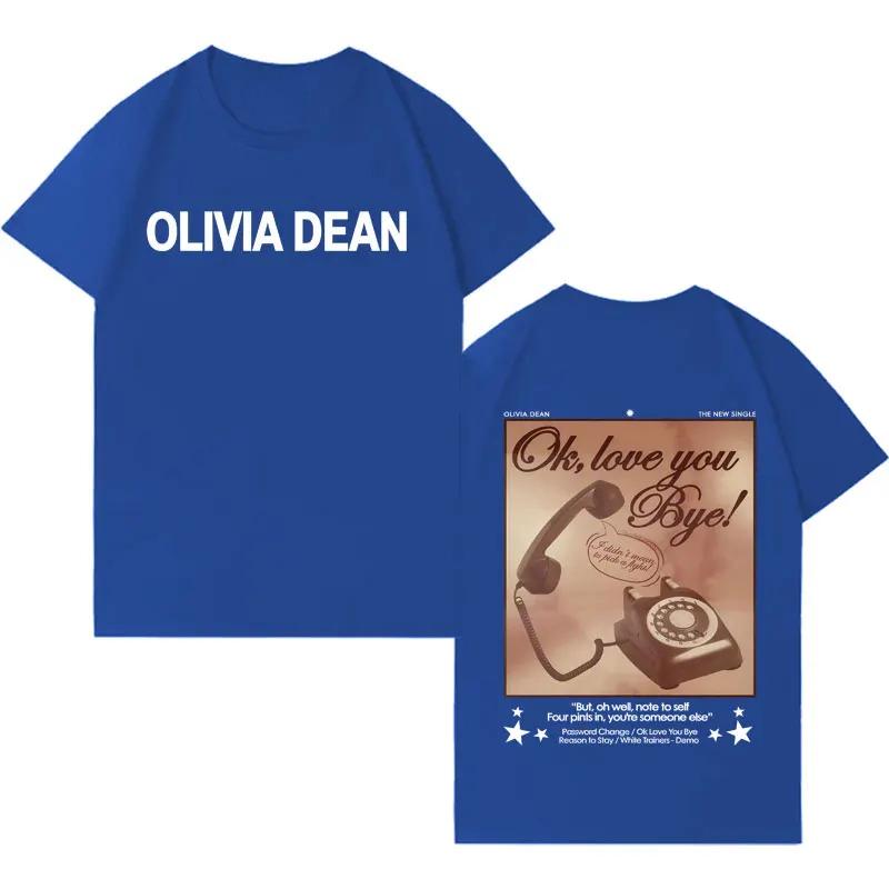 Singer Olivia Dean Popluar Graphic Cover Short Sleeve Tee Mens Womens Hip Hop Oversized High Quality Cotton Casual Cozy Tshrits