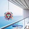 Stainless Steel 3D Wind Spinner Christmas Decor Outdoor Garden Hanging Ornament with Swivel Hook for Yard Patio Holiday Decoration