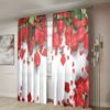 2 шт., шторы с красными розами -30% затемнения - подходят для гостиной, спальни, украшения дома на День святого Валентина