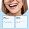 Освежающая отбеливающая зубная пудра глубоко очищает зубы, заботится о свежем дыхании и обеспечивает ежедневную гигиену полости рта.. Он мягкий и не вызывает раздражения.