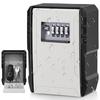 Large Key Safe Wall Mounted Key Box With Code Outdoor Lock Box Waterproof 4 Digit Combination Cabinet for Home