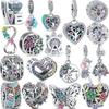 S925 Silver Colorful Zircon Butterfly Flower Leaf Bouquet Ferris Wheel Love Beads Fit Original Charm Bracelet DIY Jewelry