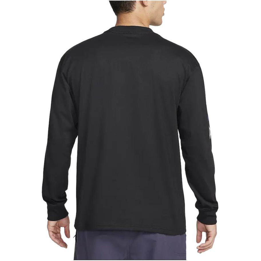 Nike ACG T Shirts Men's Black Crew Neck Moderate Straight Fit FQ3730-010
