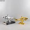 Abstract Resin Shark Model Ornament Creative Animal Sculpture Office Desktop Decoration Art Home Craft Decorative Accessories