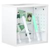 Fuji Boeki Oshikatsu Box Color Box 1 Tier Width x Depth 25 x Height White Oshikatsu Storage Cube Box Penlight Stand Fan Storage 19240 36.6 36.6cm