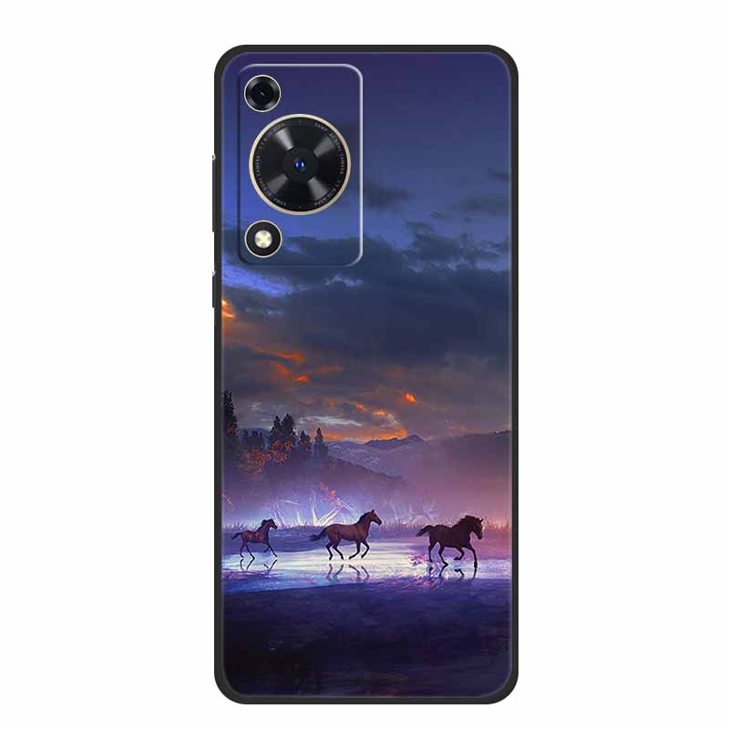 Чехол для Huawei Nova Y72 Чехол Модный Мраморный Черный Силиконовый Мягкий Чехол для Телефона для Huawei Nova Y72 Задняя Крышка Чехол Y 72 Capa