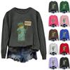 Women's Fashion Daily Versatile Casual Sweatshirts Long Sleeve Round Neck Top Sweatshirts