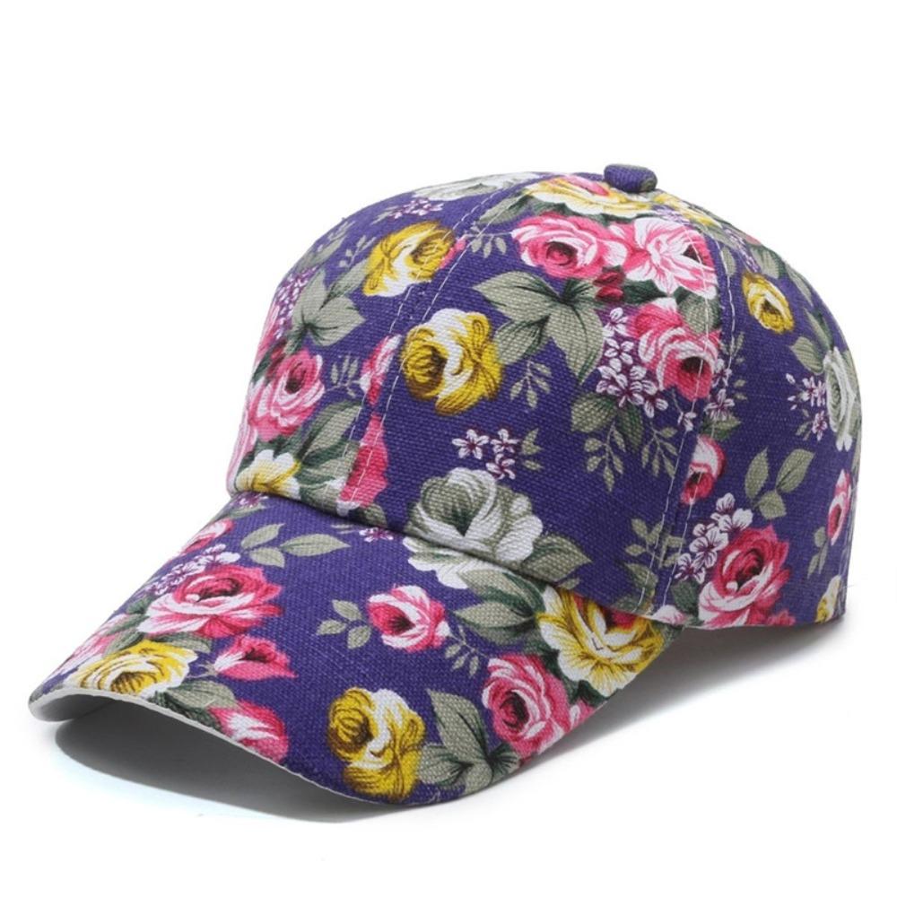 Flower Printed Baseball Cap Sun Protection Hip Hop Gorras Fashion Sport Snapback Hat  Outdoor