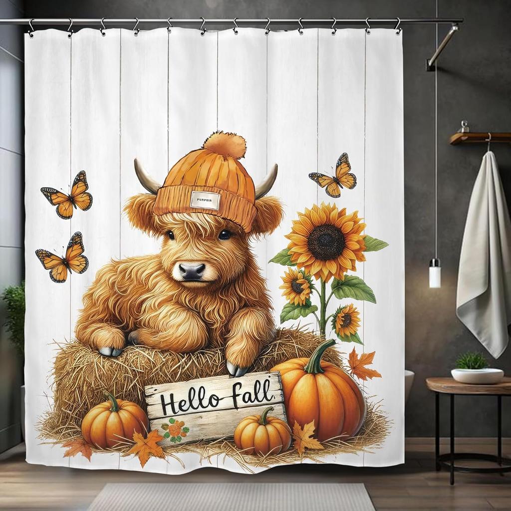 Хэллоуин Тыква Привидение Шторка для душа Голова мыши Тыква Череп Детский Мальчики Праздник Страшный Ужас Жуткий Набор для ванной Аксессуары